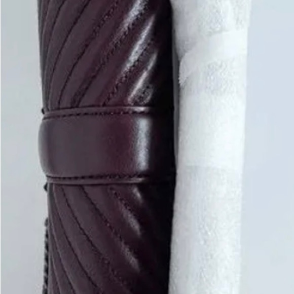 Rebecca Minkoff Chevron Quilted Love
Crossbody with Chain Inset | Currant NWT - Picture 7 of 15